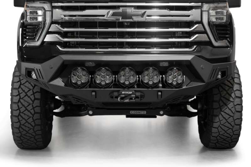 Chevrolet Silverado 2500 Front Bumper - Addictive Desert Designs - Bomber HD - Hammer Black - `24-`27
